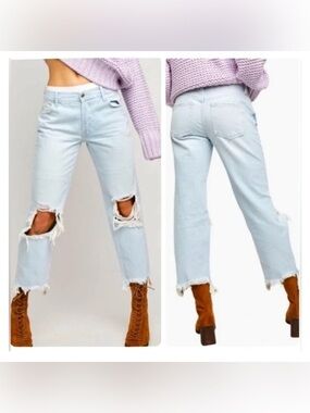 We the free. Maggie mid-rise straight jeans